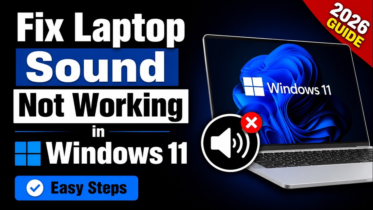Fix Laptop Sound Not Working in Windows 11 | 100% Working (2026