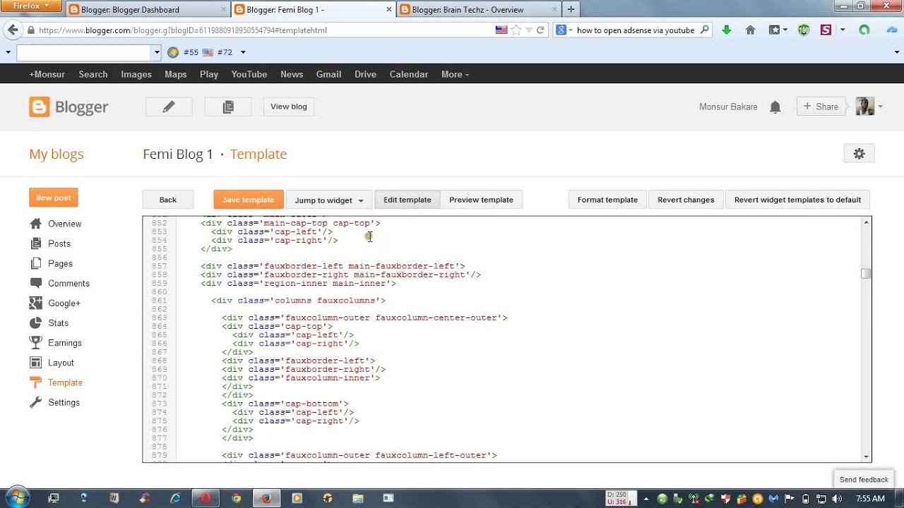 How to remove attribution widget on blogger