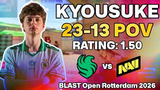 💥 KYOUSUKE POV: MIRAGE MASTERCLASS vs Natus Vincere! | BLAST Open Rotterdam 2026