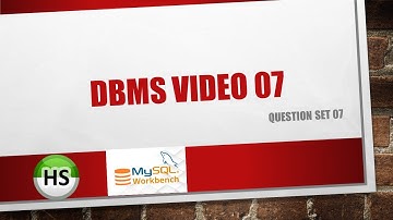 DBMS video 07 | DATABASE MANAGEMENT SYSTEM | java institute
