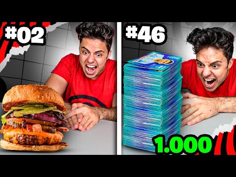 VIREI 50 COISAS IMPOSSÍVEIS NO BAFO EM 24 HORAS! - Desafio (@Figuritalo)