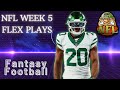 6 EASY FLEX PLAYS IN NFL WEEK 5