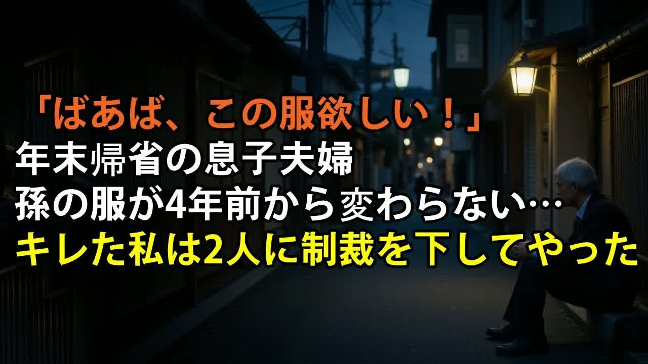 4年前に買ってもらった服を、まだ着せられている孫娘を見て、私は凍りついた。「うちにはお金がないの」という嫁の言葉の裏で、彼女のバッグは20万円のブランド品だった。8年間、私は月10万円、総額4000万円を息子家族に注ぎ込んできたのに、彼らは私の孫を飢えさせ、古着を着せ、私の死を願っていた—「さっさと死んでくれれば、全財産が入るのに」という会話が、私が仕掛けた隠しカメラに録音されていたのだ。彼...
