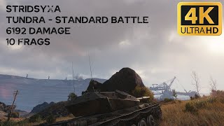 Stridsyxa 6,2k damage 10 frags on Tundra - World of Tanks