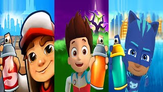 Subway Surfers Seattle 2020 vs Paw Patrol Runner vs PJ Masks Gameplay HD screenshot 4