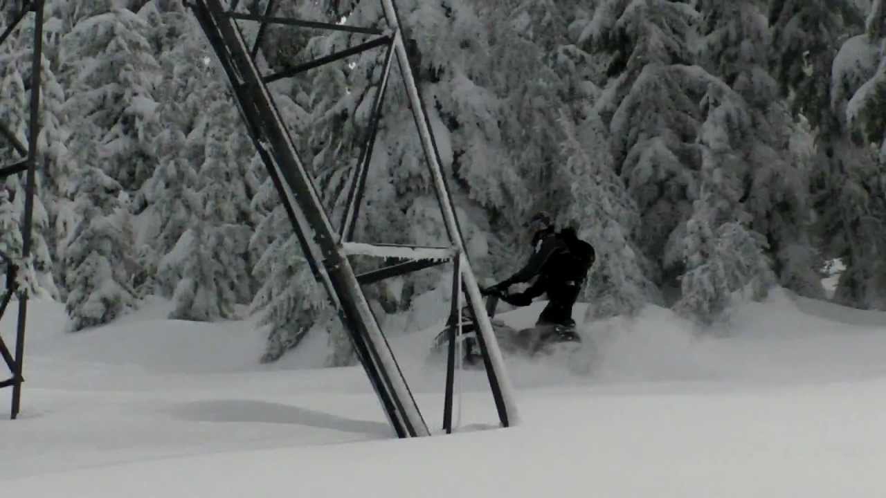 Epic powder day snowmobiling at Mullan / Lookout Pass (part 7) YouTube
