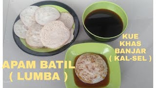 Kue khas banjar  // Resep apam batil // lumba