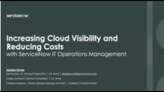 ServiceNow Army Webinar   How to gain visibility into your cloud utilization, and drive down cloud c