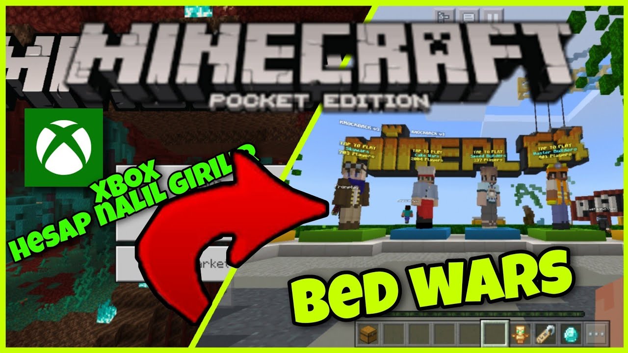 Minecraft Bed wars nasıl girilir | Minecraft Xbox oturum açma ...