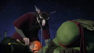 TMNT 2012 - Splinter Raph Casey April and Slash vs Super Shredder