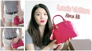 Louis Vuitton Vernis Alma PM Indian Rose