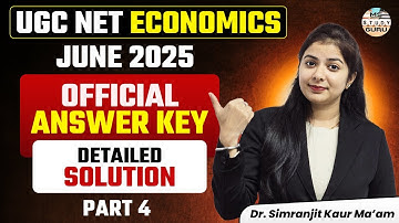 Ugc Net Economics June 2025 Exam Analysis | Answer Key 2025 | Paper Solution 2025 | Pyq