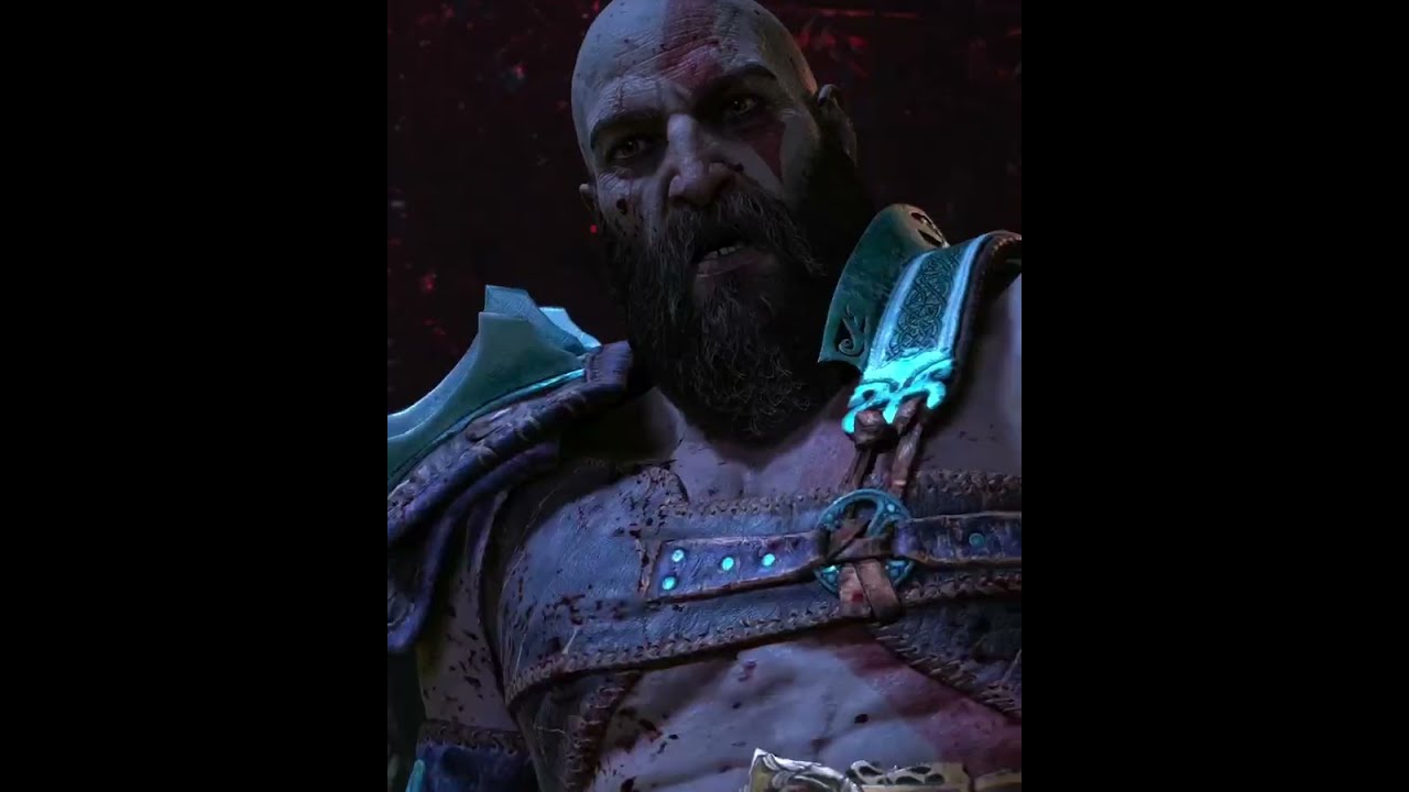Mimir Falls From Kratos' Back During Fight Vs Heimdall - God of War Ragnarok 