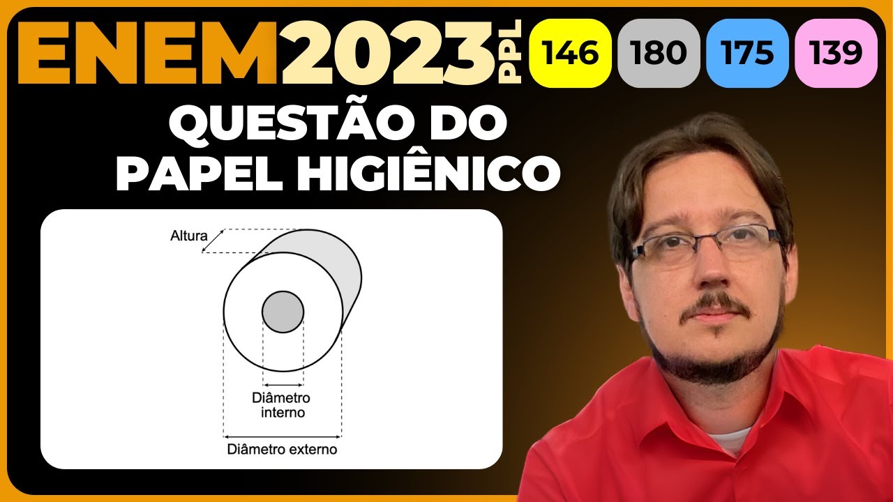 ENEM 2023 || Geometria Espacial || Um rolo de papel higiênico ...
