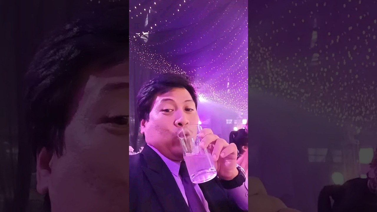 Getting drunk after the wedding 