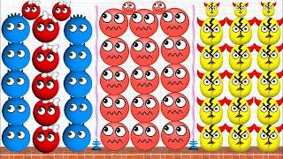 😂 Beat 3×3 Player Game Hungry Balls 2048 vs Hide Balls vs Draw to smash Gameplay live screenshot 1