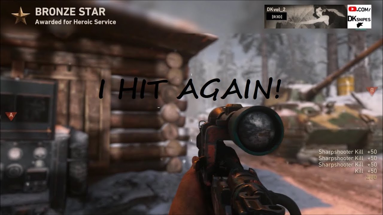 SNIPER DOMINATION ON WWII! Insane WW2 Sniping Gameplay with Montage Clip! 