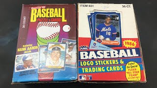 1986 DONRUSS FLEER Double Feature - Turn Back the Clock Tuesday