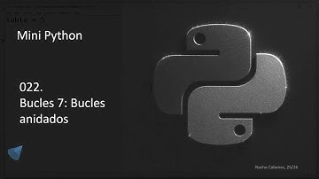 Mini Python 022 - Bucles 7: Bucles anidados