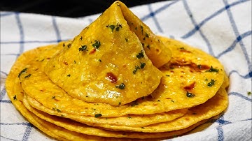 SOFT & DELICIOUS Flatbread With 2 Ingredients | How To Make Pumpkin Chapati/Roti