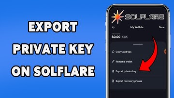 How To Export Private Key On Solflare 2024 | Securely Access Your Solflare Wallet
