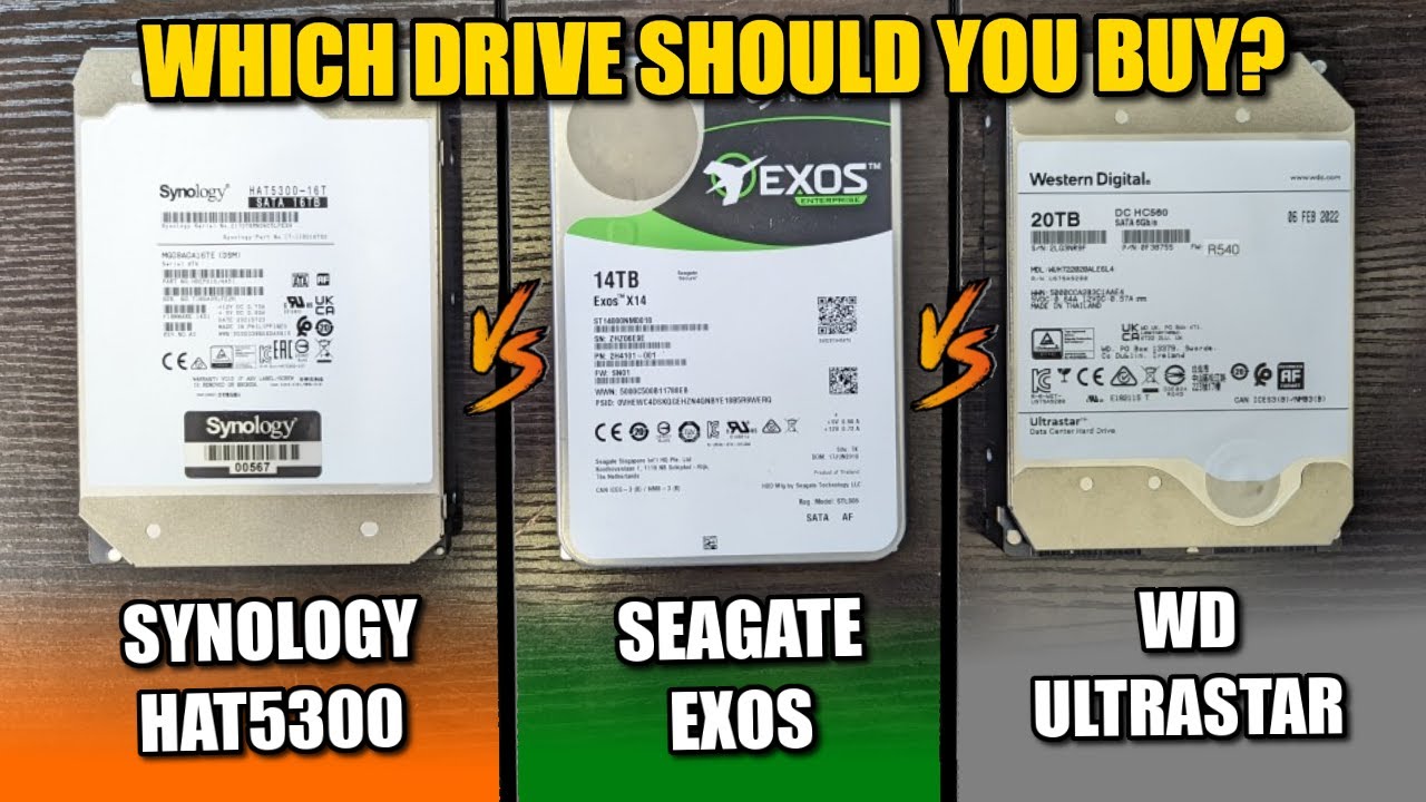 Synology HAT5300 vs WD Ultrastar vs Seagate EXOS - Which Should