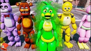 BRAND NEW CHICA ANIMATRONIC! SLIME CHICA! (GTA 5 Mods FNAF RedHatter)