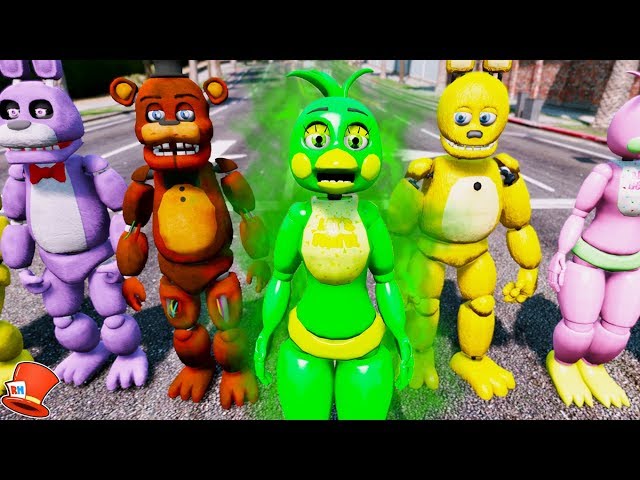 BRAND NEW FREDDY ANIMATRONIC! SLIME FREDDY! (GTA 5 Mods FNAF