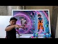 BLACK GOKU AND GOKU ULTRA INSTINCT SPRAY PAINT