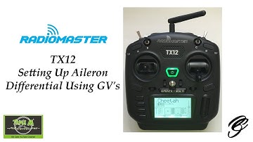 RadioMaster TX12 Setting Up Aileron Differential with GV