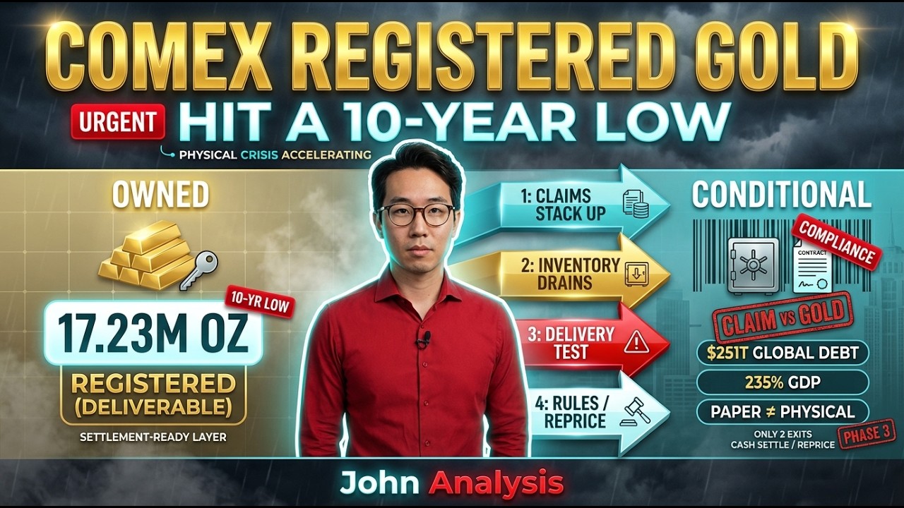 Зарегистрированные ставки на золото на бирже COMEX упали до 10-летнего минимума — физический криз...