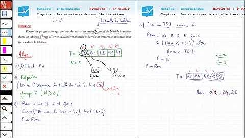 🧿BAC _ Informatique _ Cours + Exercices _ Les structures de contrôle itératives