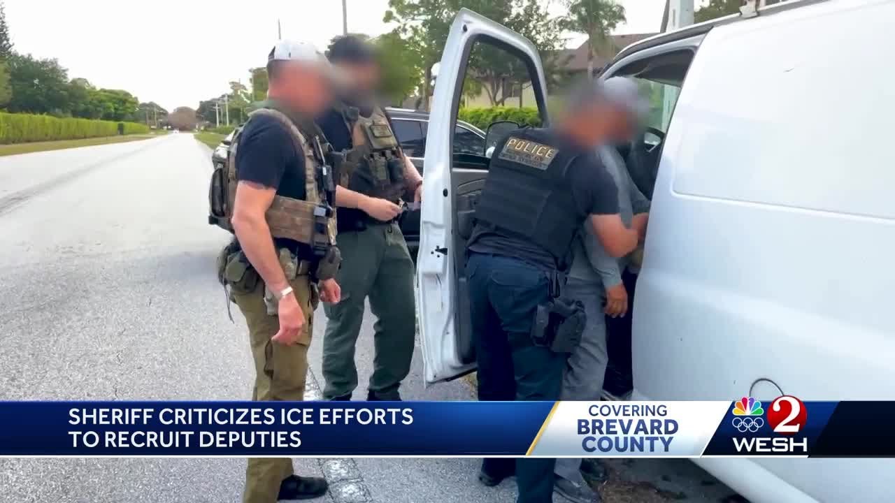 Brevard County sheriff criticizes ICE recruitment tactics - YouTube