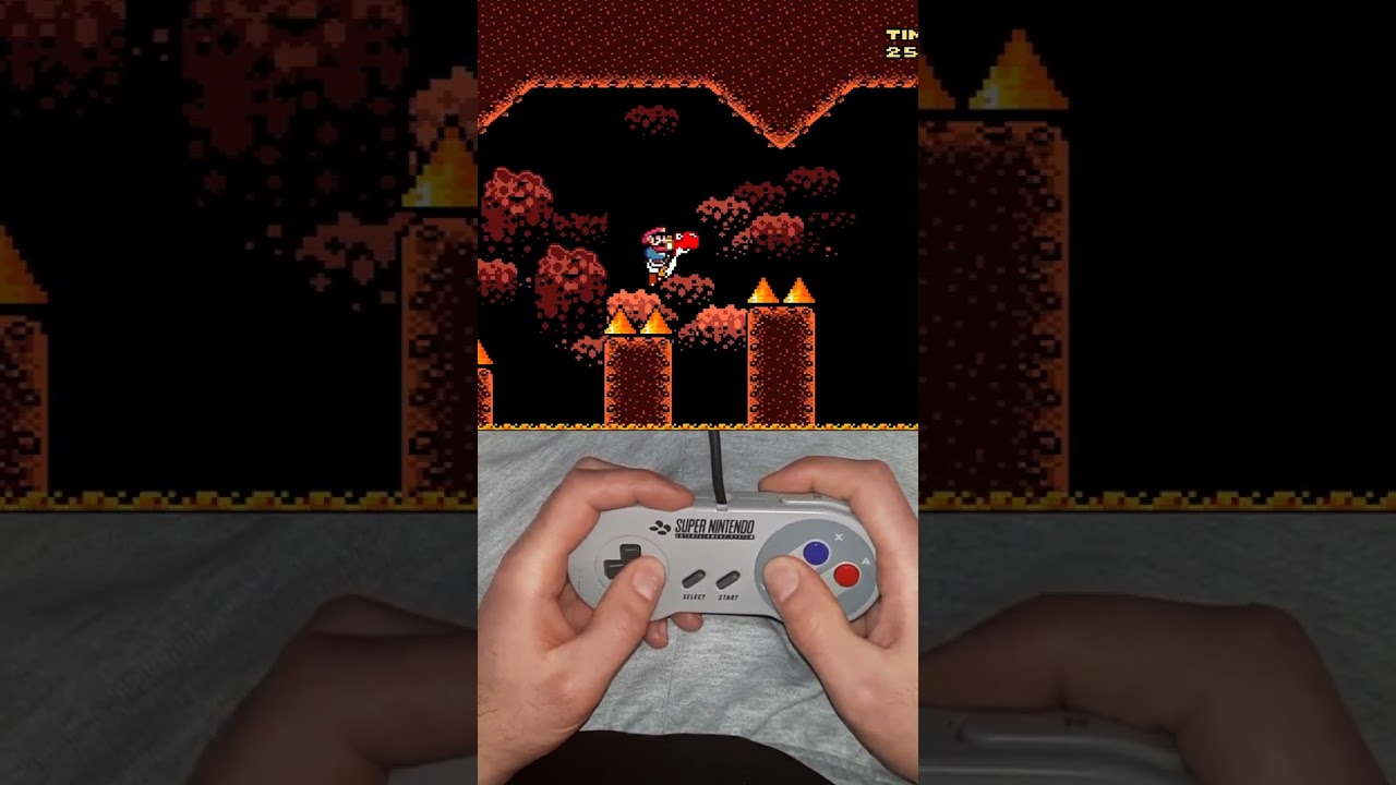YOSHI, LAVA and QUICK SAND - Crazy Kaizo Level #shorts #kaizo #mario