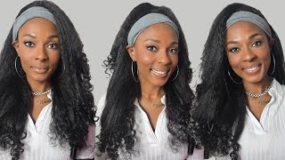 Happy Thanksgiving! Finger Coil Kinky Straight Headband Wig Ft Bgmgirl Hair