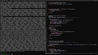 Creating a coding language. C++ / LLVM. 90% I guess. !github !paper