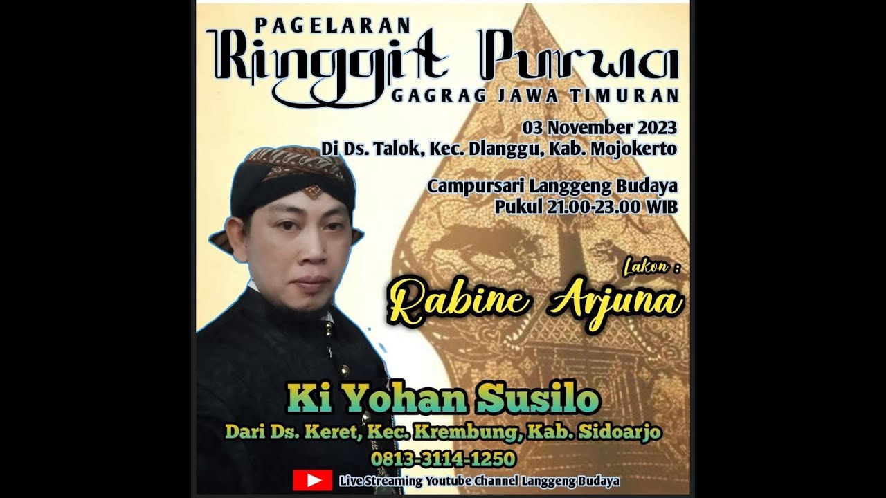#jekdong #live Wayang Kulit JawaTimuran Ki Yohan Susilo Lakon 