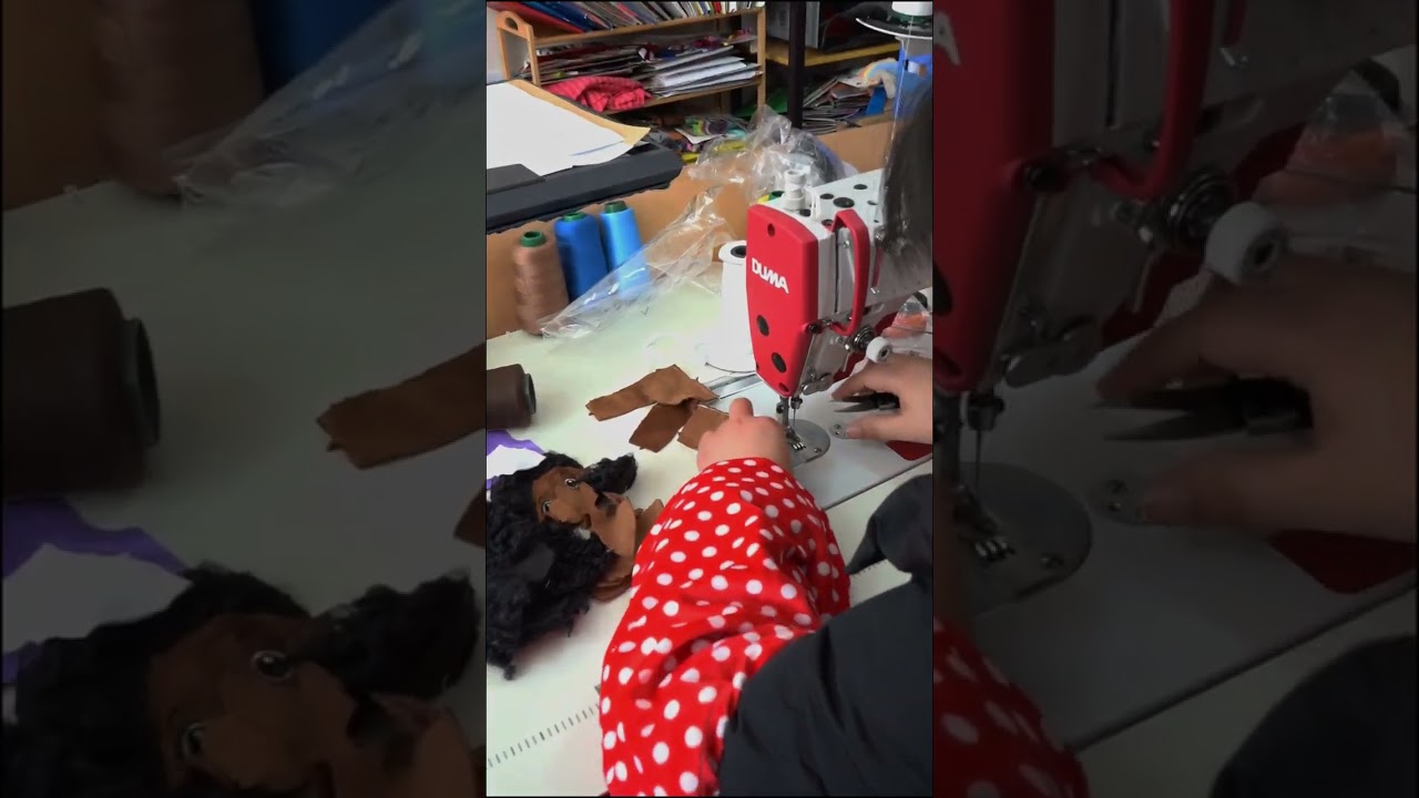 Qunze toys: Immersive experience:Cute Girl Cotton Doll#shorts#diy  #custom #toys #handmade #plush