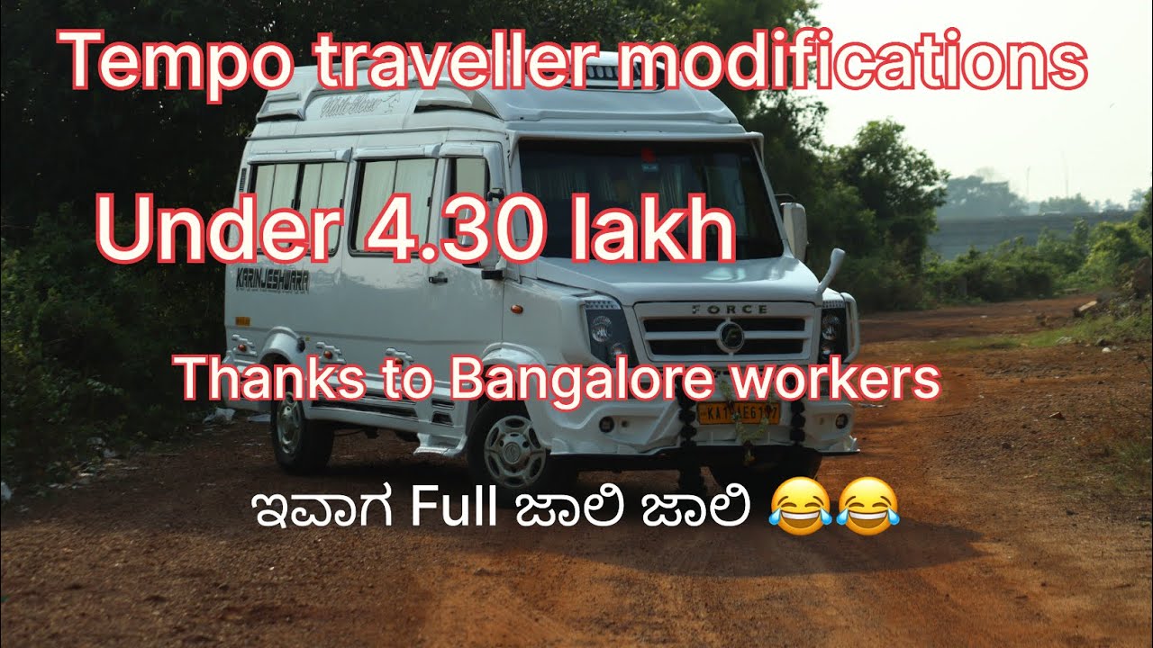 Omg 😧 under 4.30 lakhs // tempo traveller modifications. 🚙 🚗