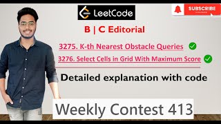 Leetcode | Weekly Contest 413 | B | C | 3275 | 3276 | 3276. Select Cells in Grid With Maximum Score