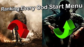 Ranking Every Call of Duty Start Menu (Cod4 - Bo6)