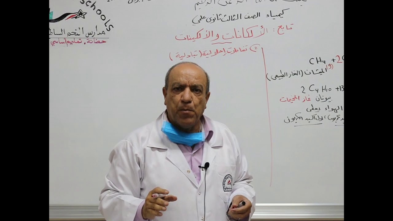 مادة الكيمياء للصف الثالث الثانوي/  درس الألكانات والألكينات