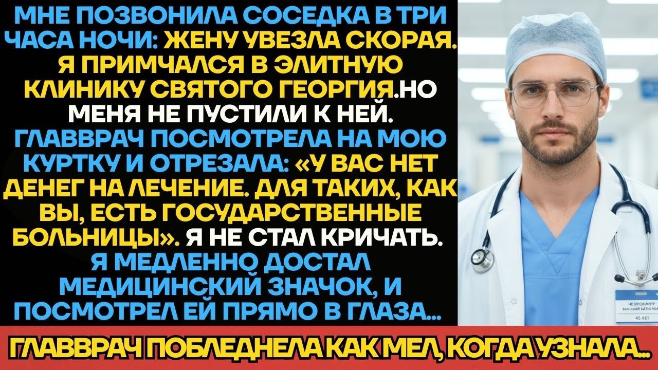«У Вас Нет Денег На Лечение!» - Отказала Главврач Жене. Но Увидела Меня, И Прислонилась К Стене