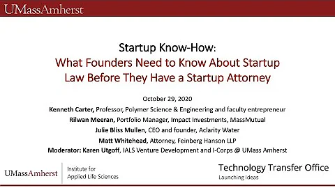 Startup Know-How: StartUp Law