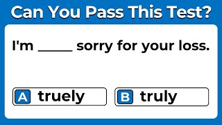 Commonly Misspelled Words - Can You Score 20/20?  #Challenge 1
