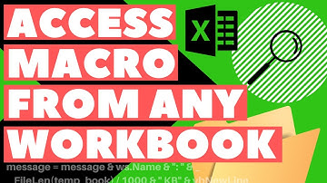 Access Your Macro From Any Workbook (PERSONAL.XLSB) | Excel VBA Tip