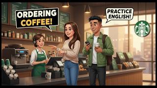 Can You Order at Starbucks in English? Easy Conversation Practice | English Podcast