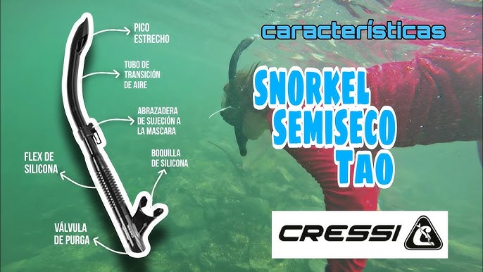 Snorkel Frontal De Natación, Tubo De Respiración De Entrenamiento De  Natación, Equipo De Esnórquel Frontal De Silicona Ligero, Conjunto De  Esnórquel