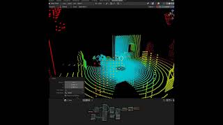 Blender geometry nodes LIDAR Scan Effect