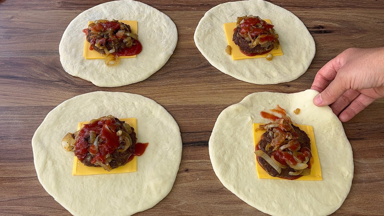 İŞTE BU YA ARADIĞIM TARİFİ SONUNDA BULDUM💯TEK TEK UĞRAŞMAK YOK❗️EN KOLAY KAPALI HAMBURGER TARİFİ